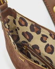BORSA JOANNE A SPALLA CON BORCHIE MARRONE - NALI' - Marcello Fontana Shop