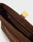 BORSA ALLEGRA A SPALLA - MARRONE - NALI'
