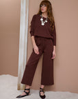 QUOTA 26 SET COORDINATO IN MAGLIA BURGUNDY - H2O