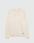 ROY ROGER'S - MAGLIA GIROCOLLO IN LANA E CASHMERE - BEIGE