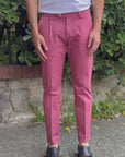 VANDOM PANTALONE GABRIEL IN COTONE - MAGENTA