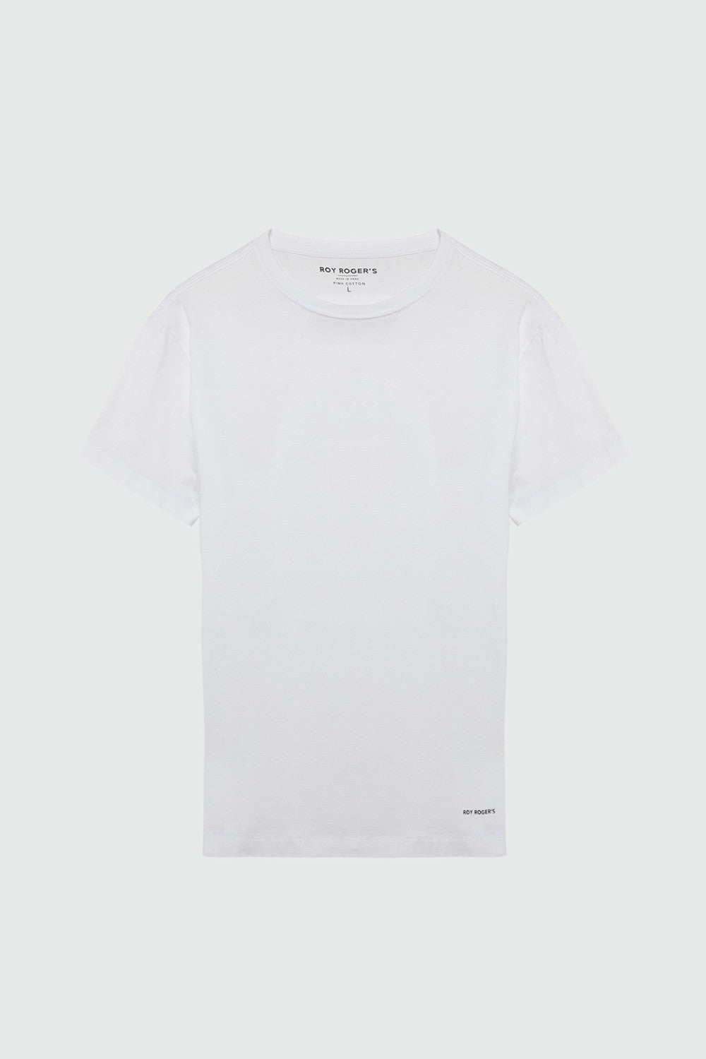 ROY ROGER'S T-SHIRT PIMA IN JERSEY WHITE - Marcello Fontana Shop