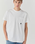 ROY ROGER'S T-SHIRT POCKET IN JERSEY WHITE - Marcello Fontana Shop