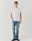 ROY ROGER'S T-SHIRT POCKET IN JERSEY WHITE - Marcello Fontana Shop
