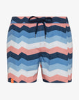 SUN68 SWIM PANT GEOMETRIC ROSA/BIANCO PANNA - Marcello Fontana Shop