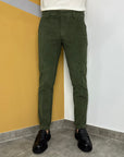 BRO SHIP PANTALONE IN VELLUTO - MILITARE - Marcello Fontana Shop