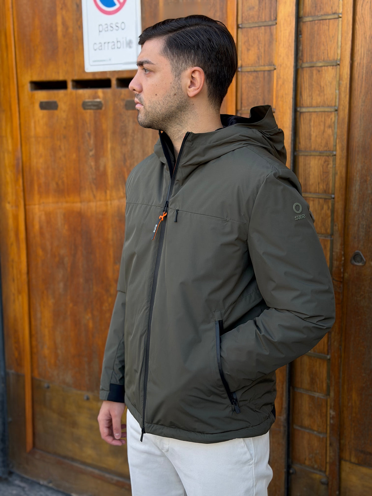 Giubbotto AURELIO Velour - Military - SUNS