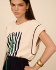 MEISIE T-SHIRT IN COTONE LA DOLCE VITA - COD.M99T03IVY