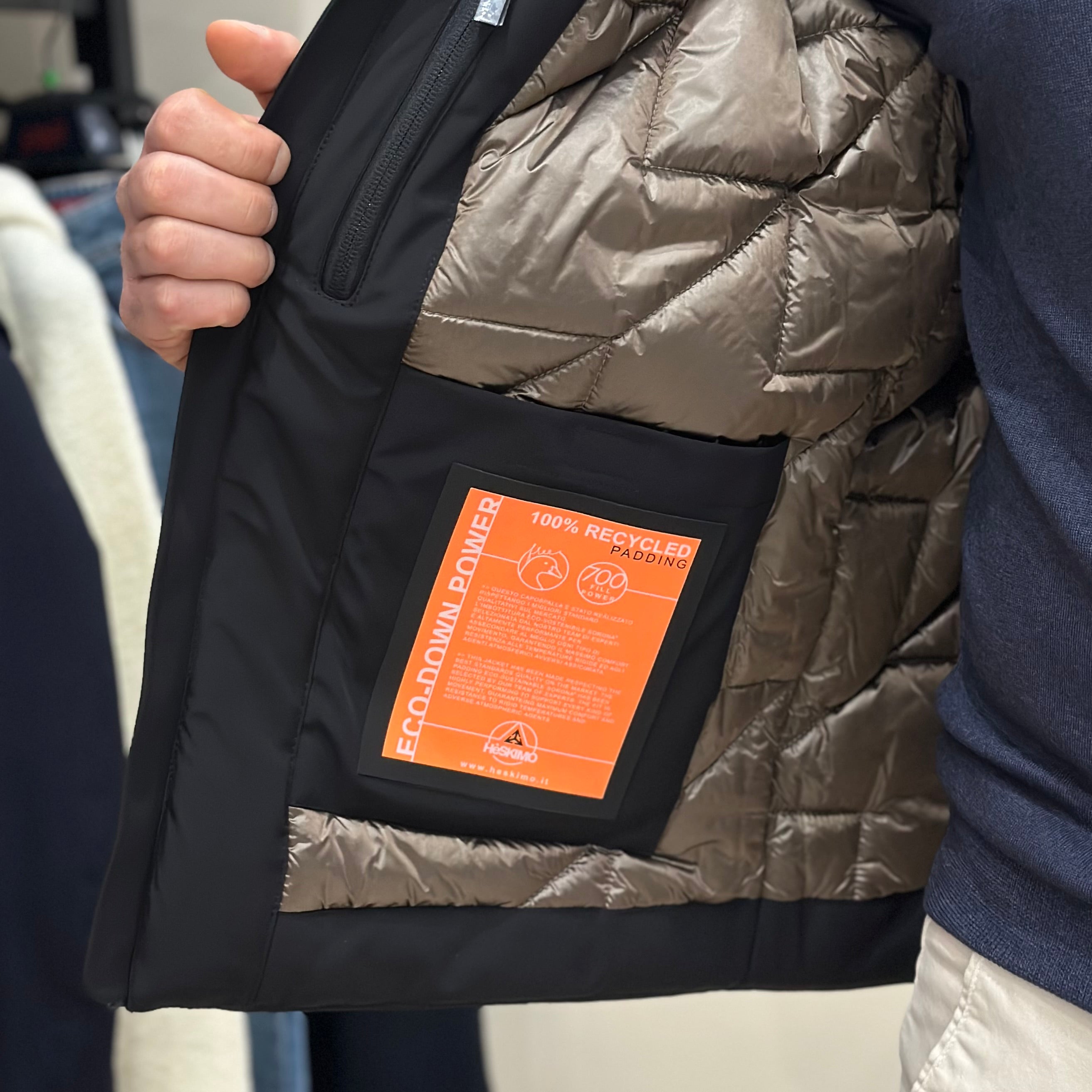 HESKIMO Giubbotto tecnico GS-TECH corto - NERO - Marcello Fontana Shop