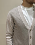 Cardigan in Misto Cashmere Riso - Privati Firenze