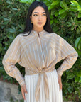 H2O CAMICIA SABILLA PANNA/BEIGE