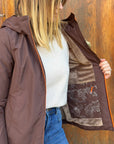Giubbotto AURELIA Velour - Brown - SUNS