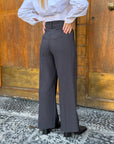 PANTALONE CON PINCES GRIGIO - COD. 95666 - SAIPH