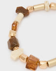 COLLANA CARMELA IN RESINA MIX - BEIGE - NALI'