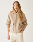Giacca in panno con ricamo - Beige - PBBARCA - PENNYBLACK