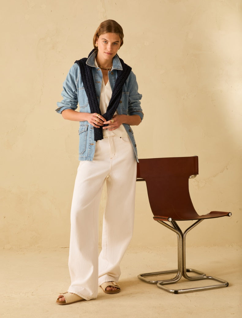 SS26 PBPBACCO BLUSA IN DOPPIO RASO, AVORIO - PENNYBLACK - Marcello Fontana Shop