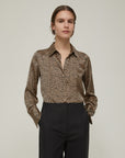 FW25 PENNYBLACK CAMICIA IN RASO PARTOUT MACULA