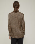 FW25 PENNYBLACK CAMICIA IN RASO PARTOUT MACULA