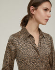FW25 PENNYBLACK CAMICIA IN RASO PARTOUT MACULA