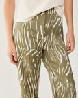 SS26 PBPFINANZA PANTALONI IN DOPPIO RASO, ZEBRA VERDE - PENNYBLACK - Marcello Fontana Shop