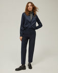 FW25 PENNYBLACK PANTALONE COROZO IN VELLUTO BLU