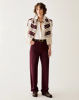 Pantaloni straight leg in cotone - Bordeaux - PBBCOBALTO - PENNYBLACK