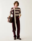 Pantaloni straight leg in cotone - Bordeaux - PBBCOBALTO - PENNYBLACK