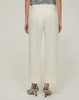 FW25 PENNYBLACK PANTALONE IN COTONE CAMINO AVORIO