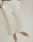 FW25 PENNYBLACK PANTALONE IN COTONE CAMINO AVORIO