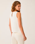 SS26 PBPTONDO TOP IN TESSUTO SABLE' CON FIBBIA, AVORIO - PENNYBLACK - Marcello Fontana Shop