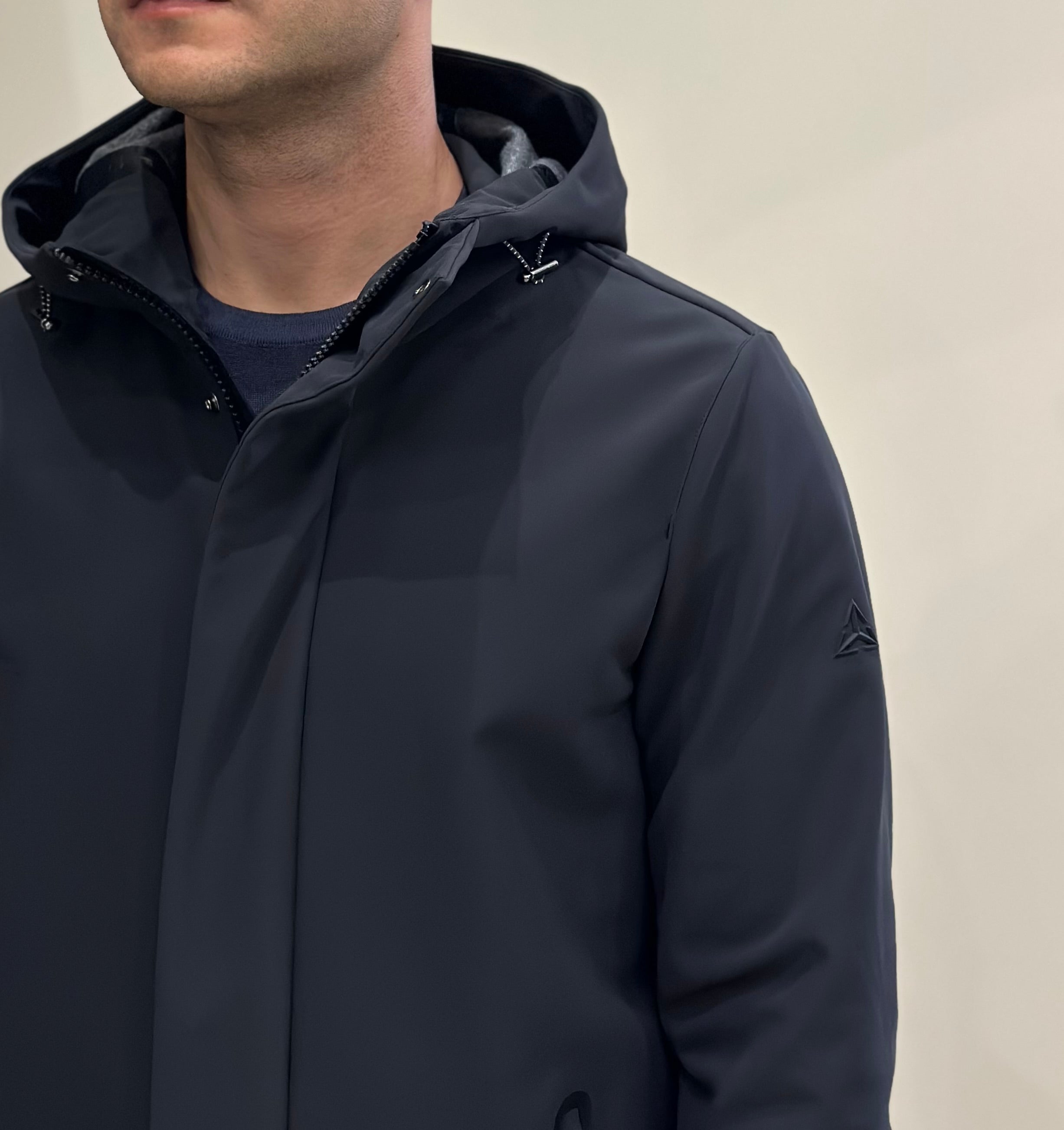 HESKIMO Giubbotto tecnico foderato in lana - Nero - Marcello Fontana Shop