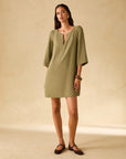 PENNYBLACK Tunic dress in tessuto sablé Salvia - PBPSKIPPER