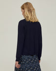 FW25 PENNYBLACK MAGLIA NOREL IN PURA LANA BLU