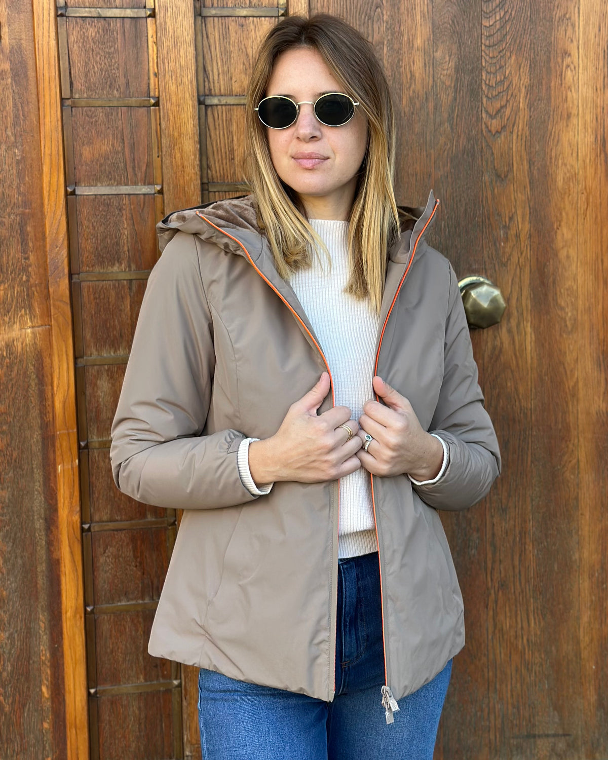 Giubbotto AURELIA Velour - Fossil - SUNS