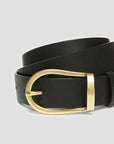Cintura con fibbia a staffa - Nero- PBAZERO - PENNYBLACK