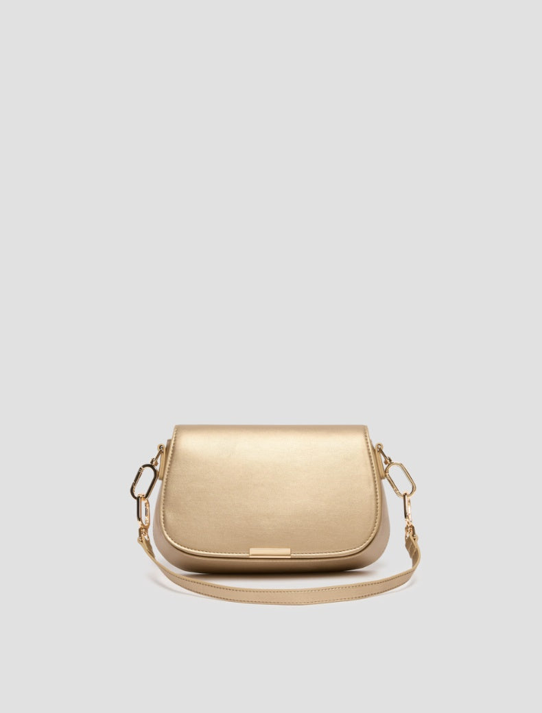 SS26 PBARUM POCHETTE CON DOPPIA TRACOLLA, ORO - PENNYBLACK - Marcello Fontana Shop