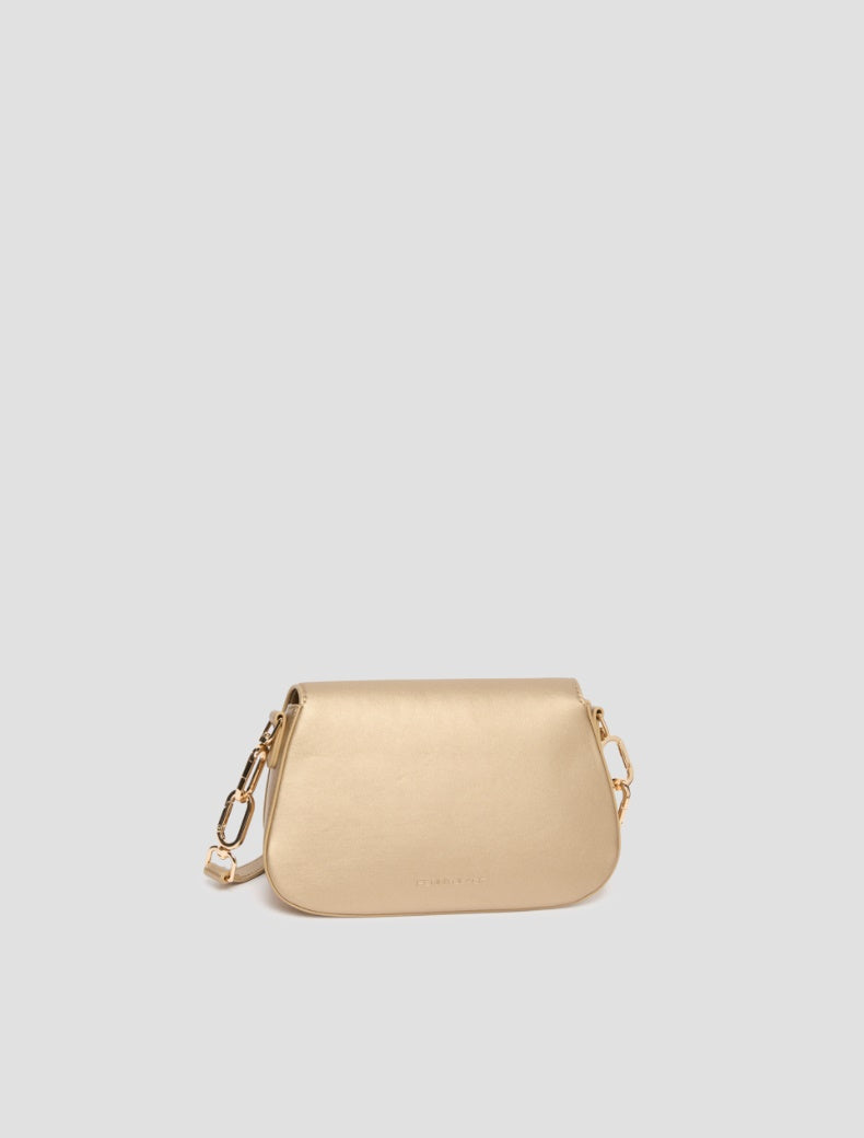 SS26 PBARUM POCHETTE CON DOPPIA TRACOLLA, ORO - PENNYBLACK - Marcello Fontana Shop