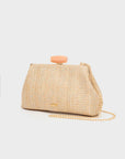 Clutch Julia in tessuto arancio