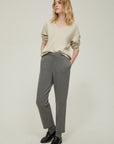PANTALONE EDDY IN JERSEY GESSATO GRIGIO - PENNYBLACK