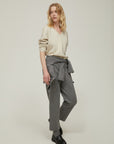 PANTALONE EDDY IN JERSEY GESSATO GRIGIO - PENNYBLACK
