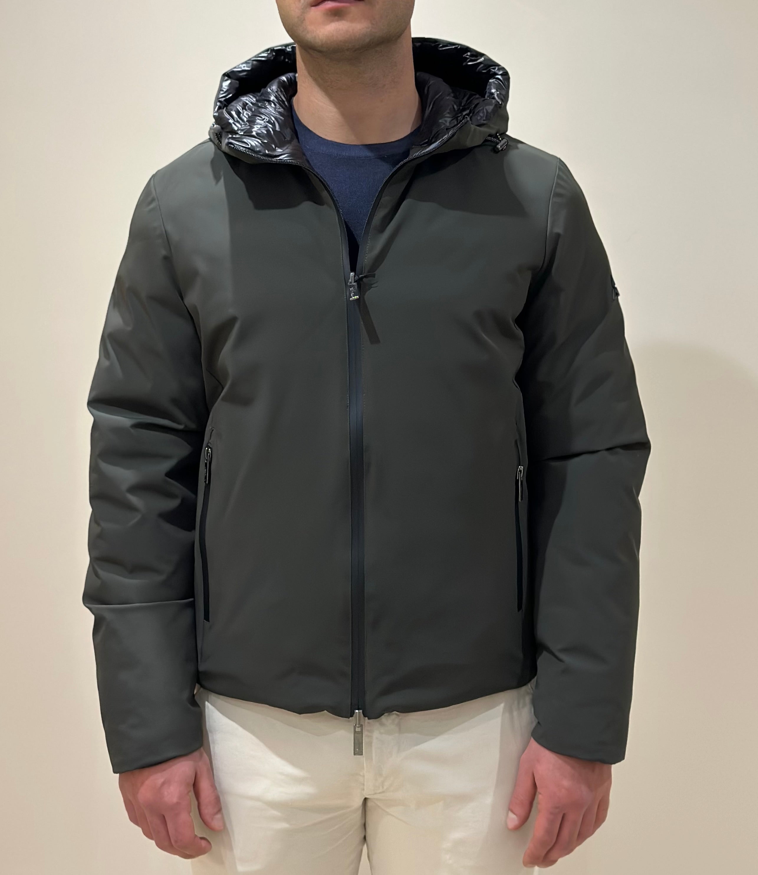 HESKIMO Giubbotto tecnico REVERSIBILE - MILITARE/NERO - Marcello Fontana Shop