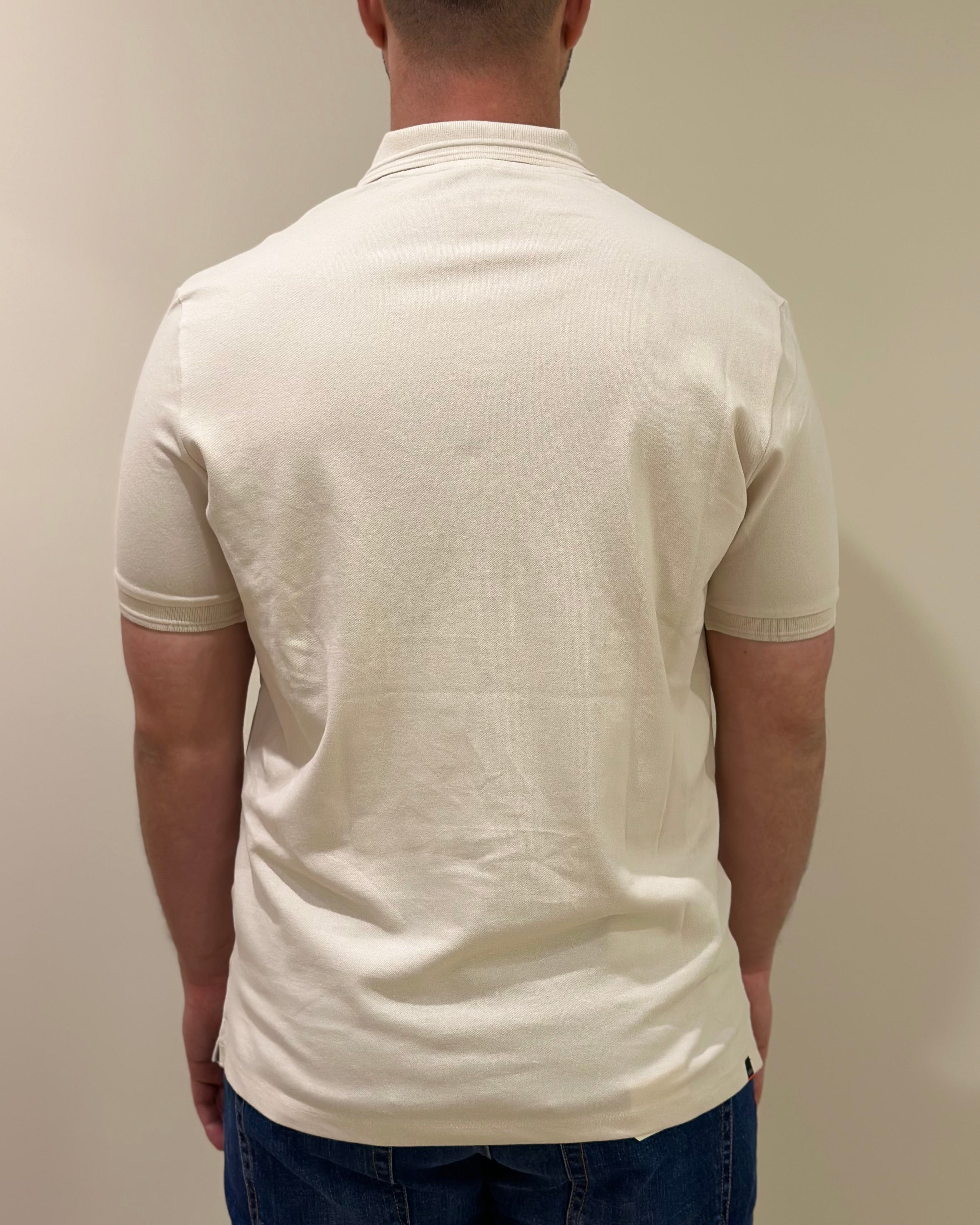 SUNS POLO FEDERICO LABEL IN PIQUET BEIGE