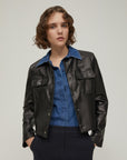FW25 PENNYBLACK GIACCA IN JERSEY SPALMATO NERO