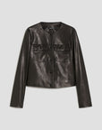FW25 PENNYBLACK GIACCA IN JERSEY SPALMATO NERO