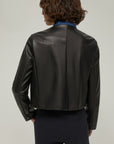 FW25 PENNYBLACK GIACCA IN JERSEY SPALMATO NERO