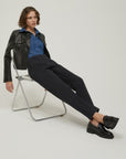 FW25 PENNYBLACK GIACCA IN JERSEY SPALMATO NERO