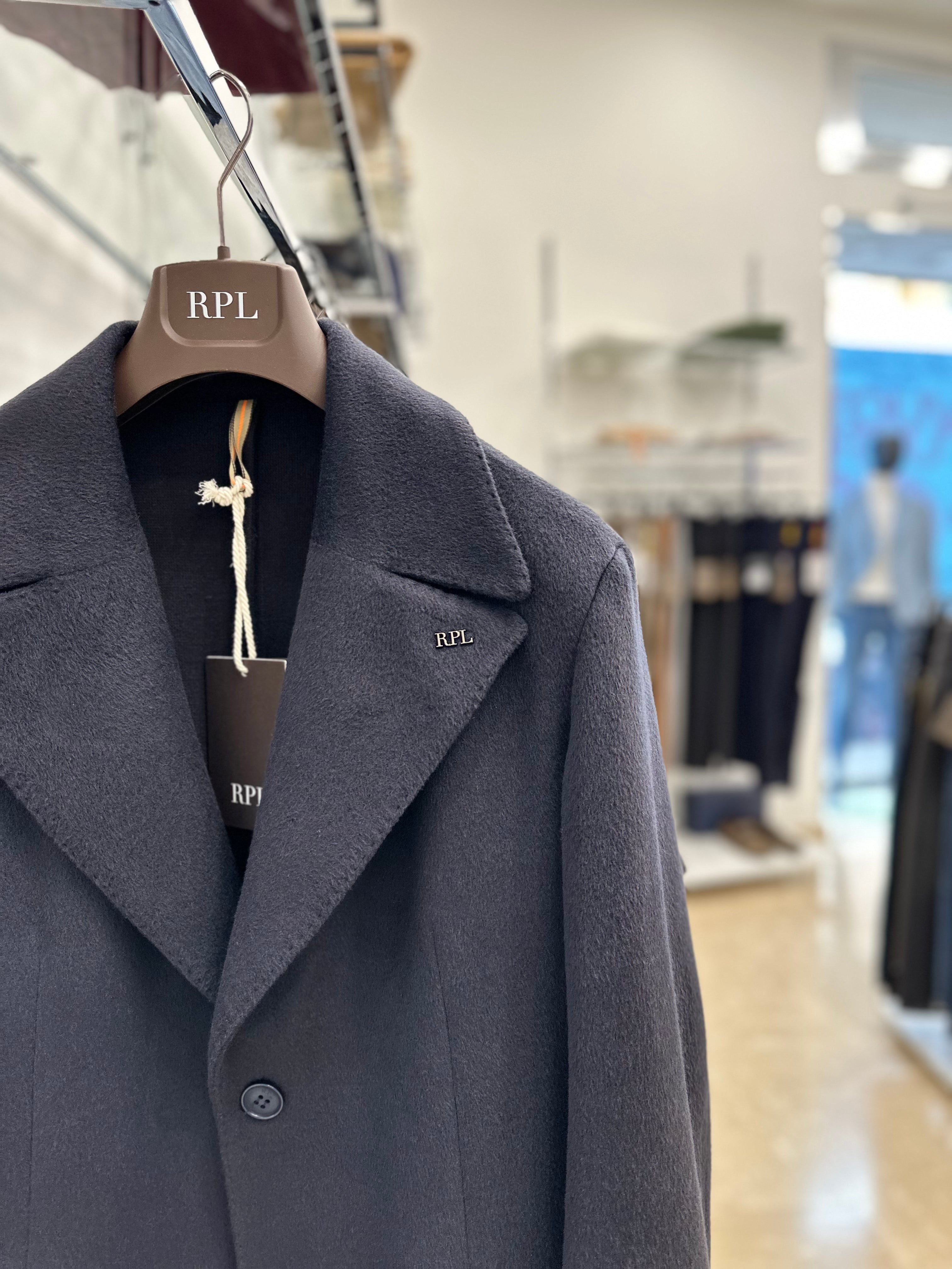 RPL CAPPOTTO REVER LANCIA BLU - Marcello Fontana Shop