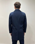 CAPPOTTO IN TESSUTO TECNICO BLU NAVY - OUTFIT ITALY