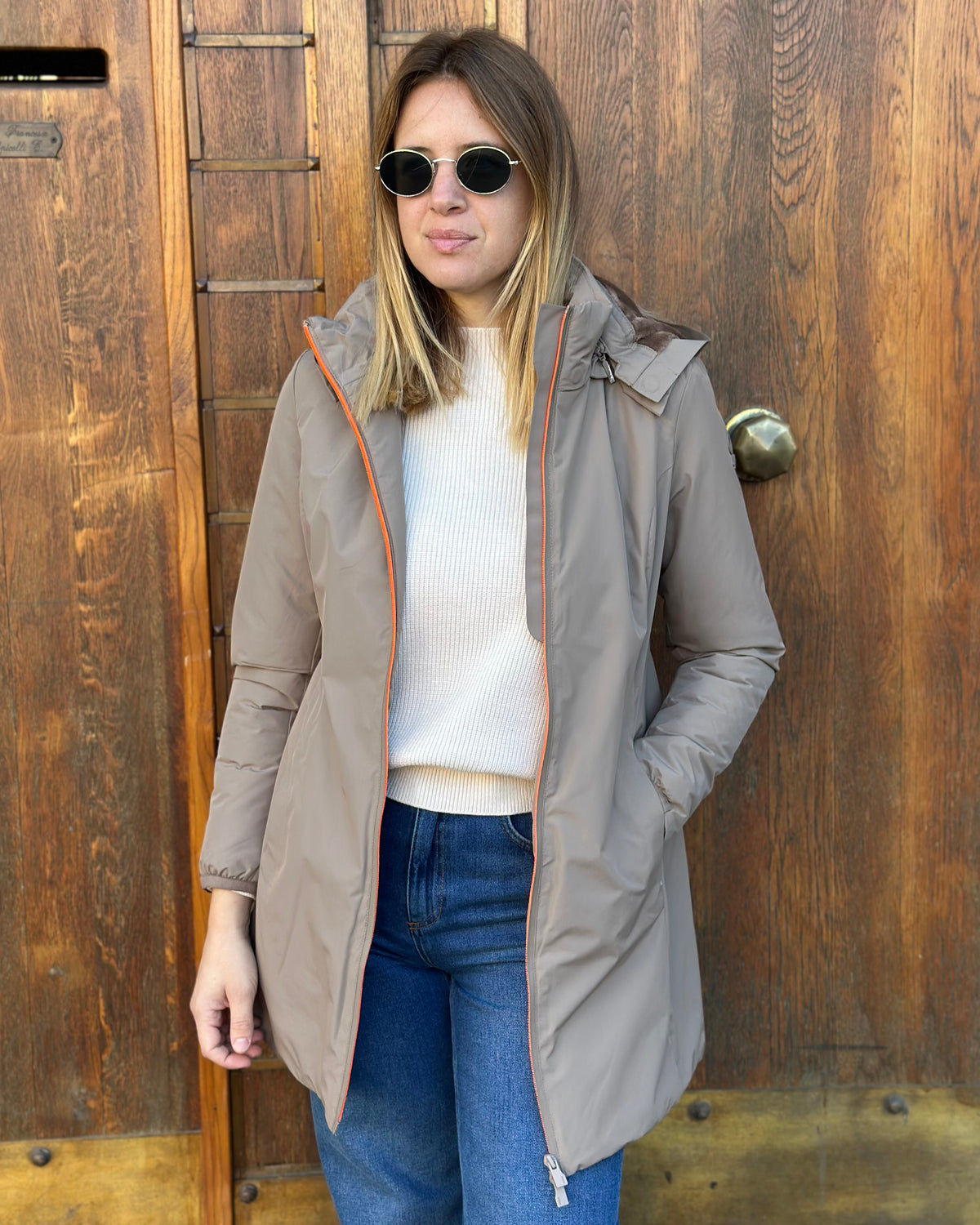 Giubbotto NINA Velour - Fossil - SUNS