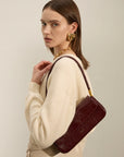BORSA NAOMI A SPALLA BORDEAUX - NALI' - Marcello Fontana Shop